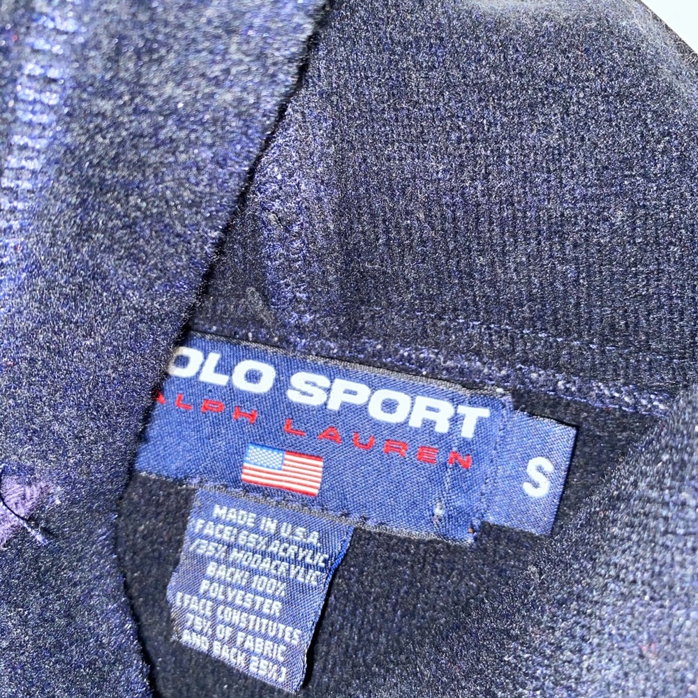 Fluffy vintage polo hoodie